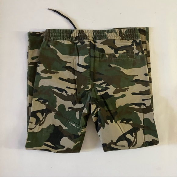 FOREVER 21 DRAWSTRING SKINNY PANTS SIZE M CAMOUFLAGE ELASTIC WAISTBAND - Picture 2 of 4